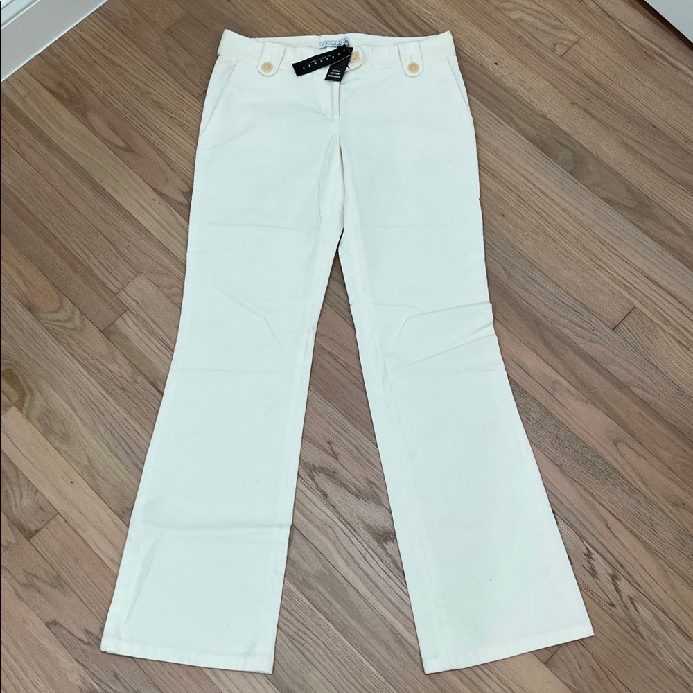 Laundry By Shelli Segal Cream Flared Pants